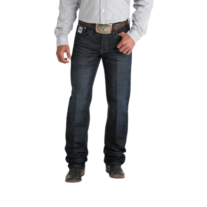 【mnem】Bay Labeling Black Denim Cinch Men's Silver Label Dark Wash Jeans Denim 38x36 at