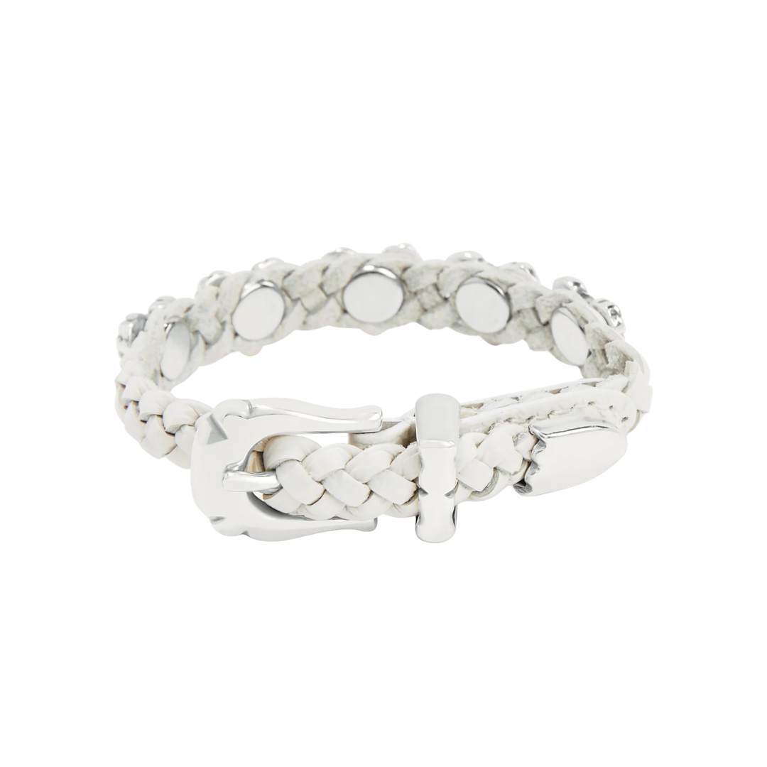 Brighton Women's Roped Heart Bandit White Bracelet