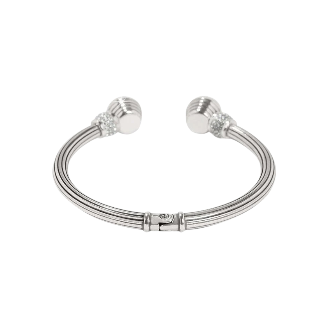 Brighton Women's Meridian Aurora Petite Hinge Silver Golden Bangle