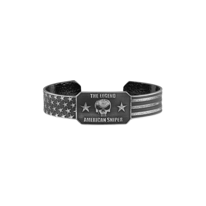 Montana Silversmiths Unisex The Legend Chris Kyle Grey Bracelet