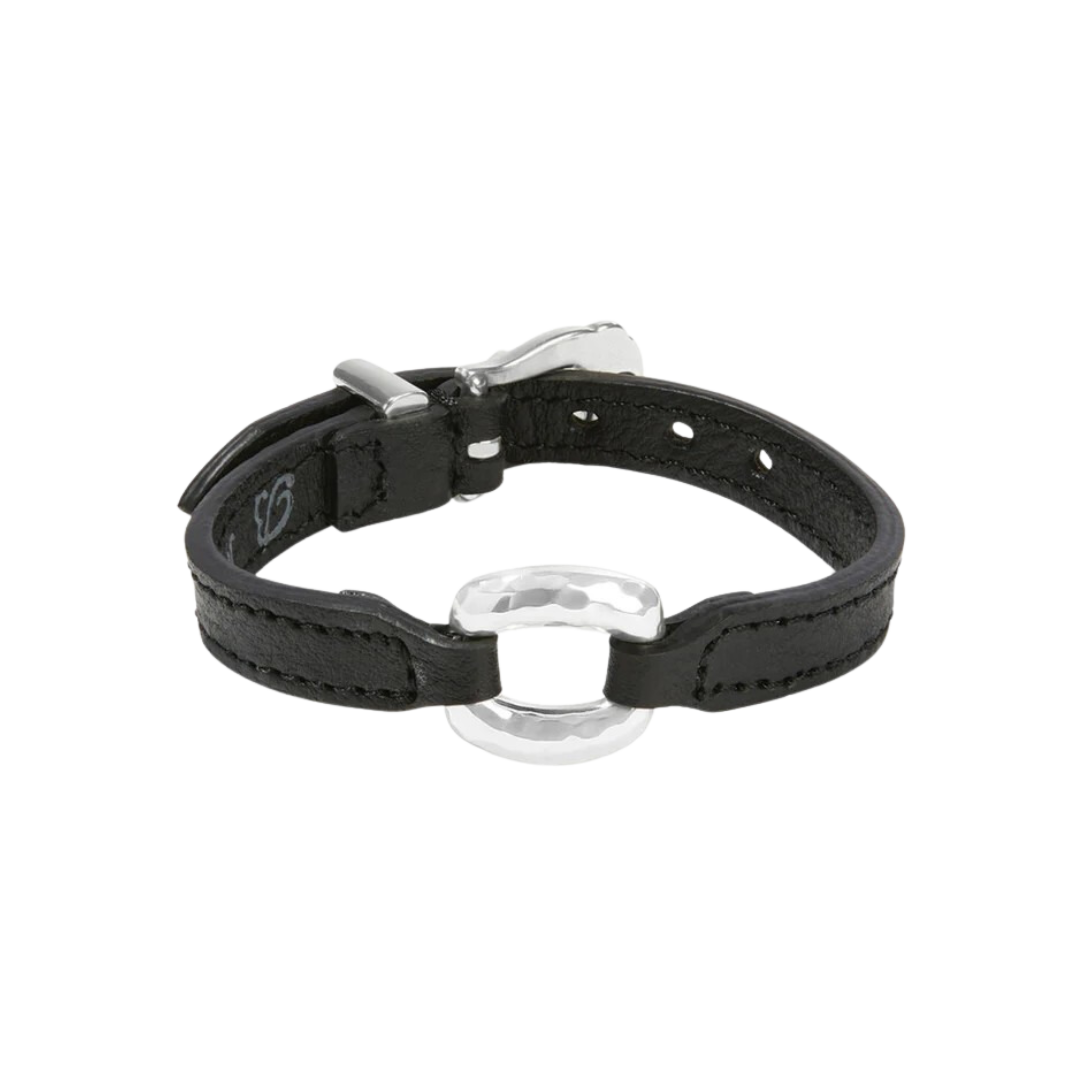 Brighton Women's Timeless Link Bandit Black Bracelet