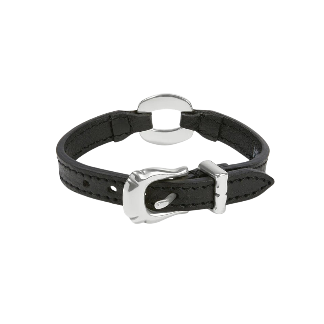 Brighton Women's Timeless Link Bandit Black Bracelet