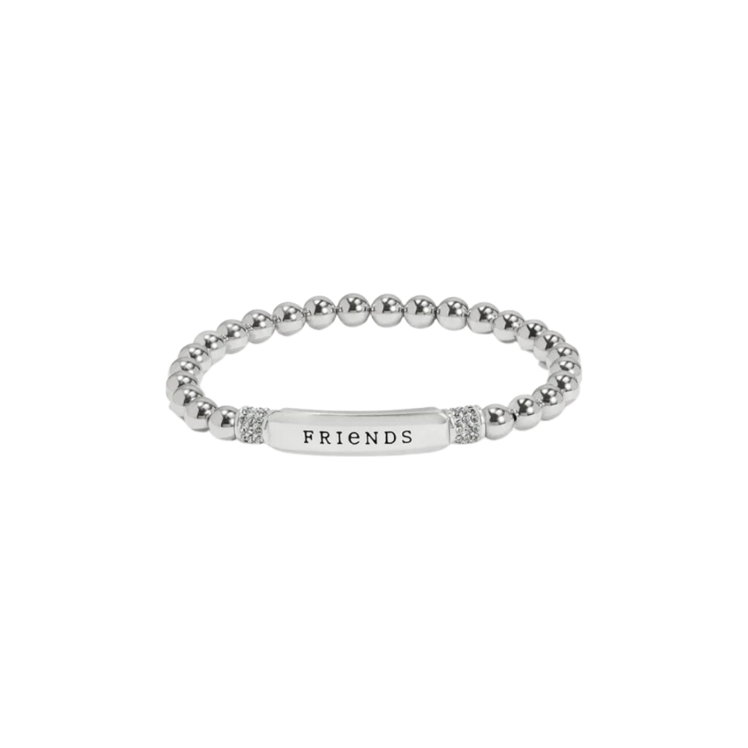 Brighton Women's Meridian Friends Petite Stretch Silver Bracelet