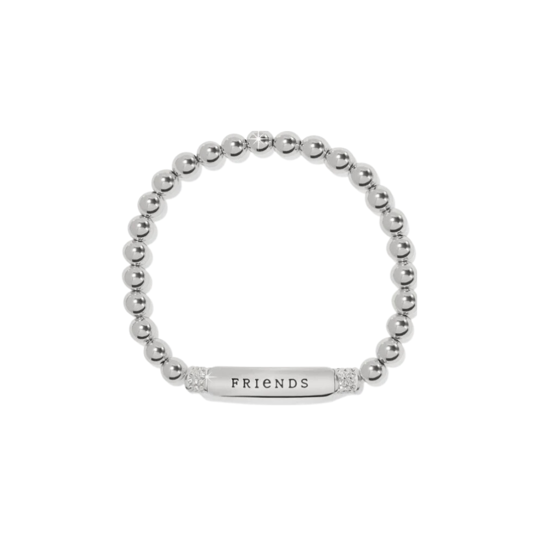 Brighton Women's Meridian Friends Petite Stretch Silver Bracelet