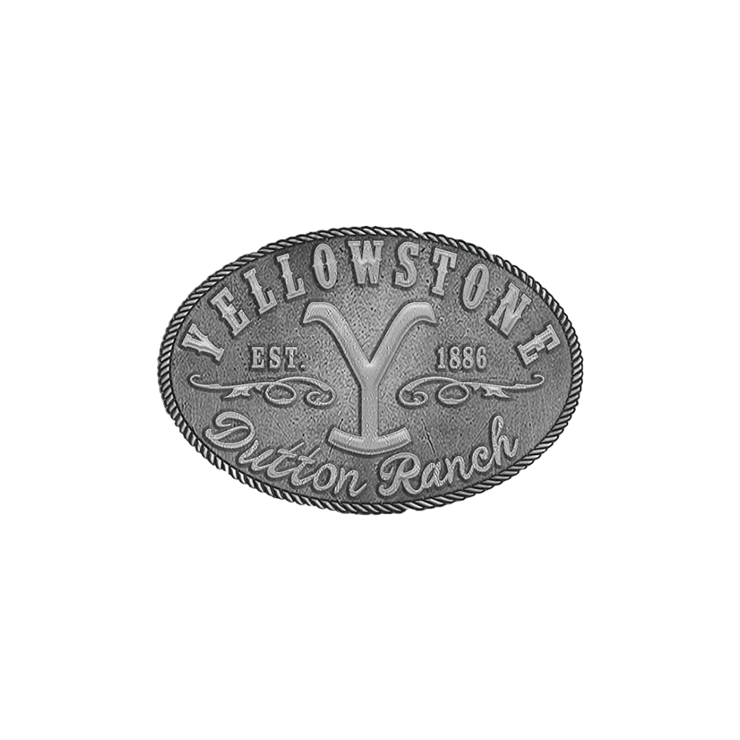 Changes Unisex Yellowstone Dutton Ranch Grey Buckle