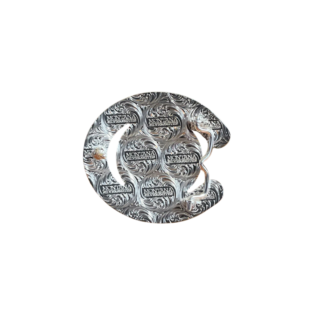 Montana Silversmiths Men's Horseshoe Shape Mexican Flag Buckle