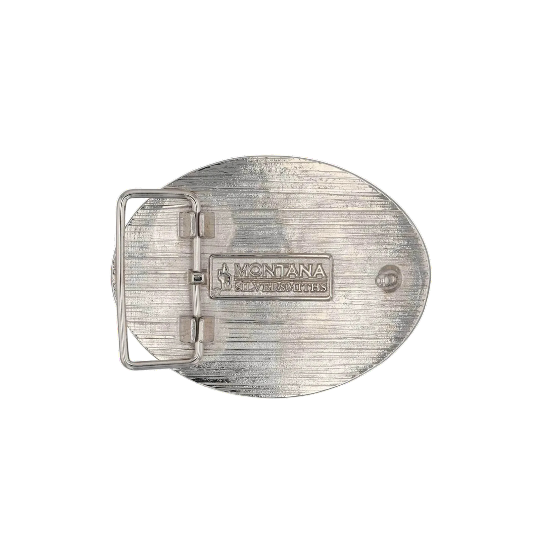 Montana Men's Silversmiths Christian Cowboy Attitude Tri Tone Buckle