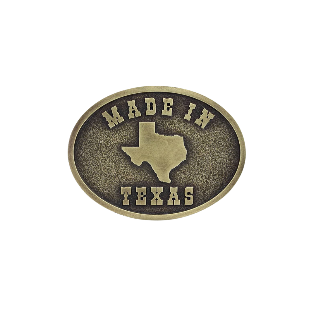 Montana Silversmiths Men's Made In Texas Attitude Yellow Buckle