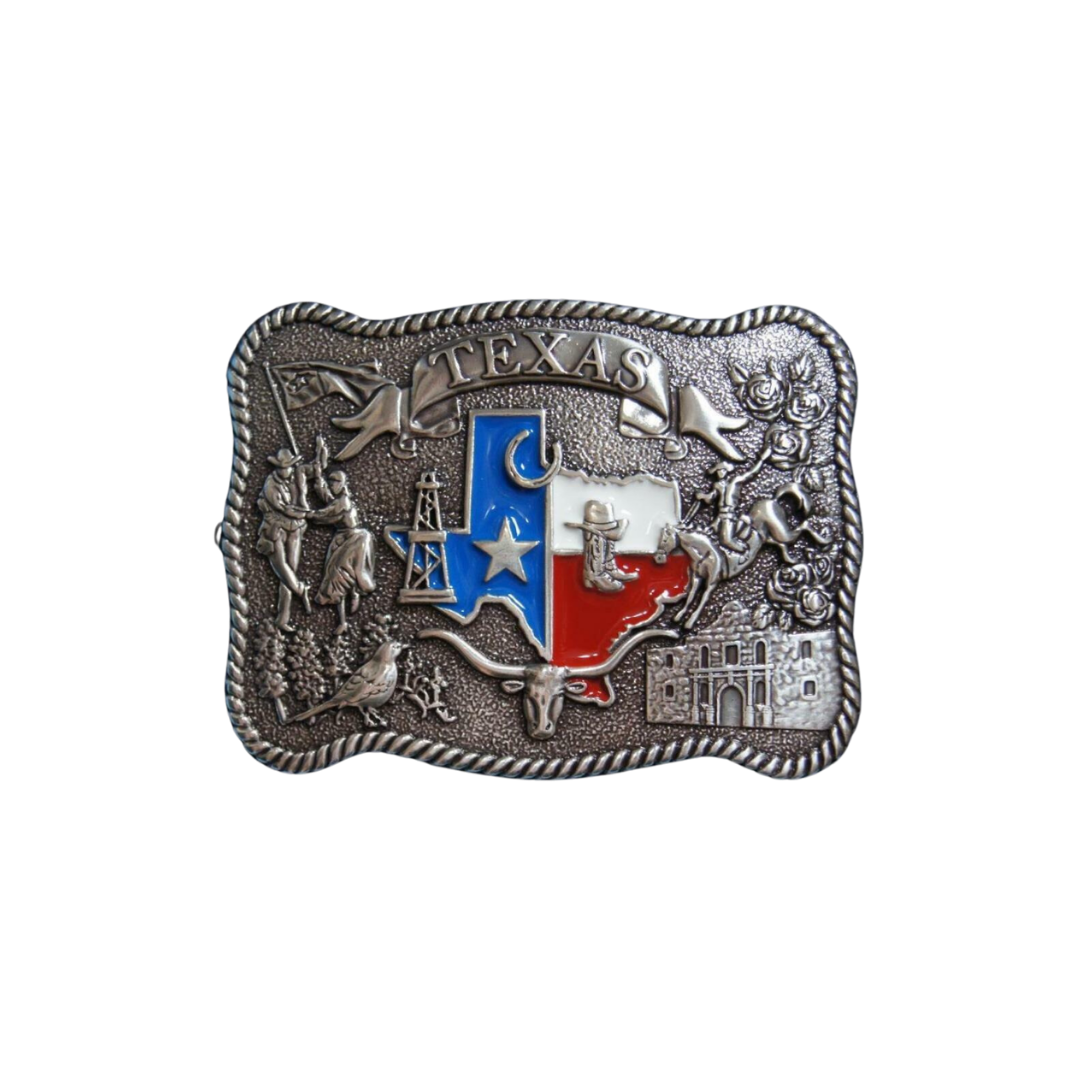 Nocona Men's State Of Texas Multicolor Buckle