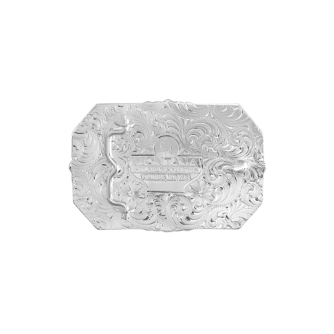 Montana Silversmiths Men's Texas Silver Grey Buckle