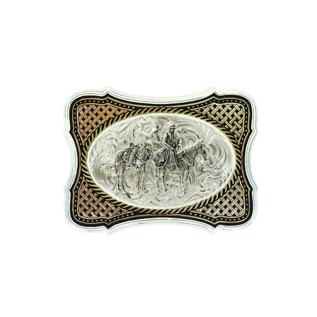 Montana Silversmiths Men's Southwest Grey Buckle