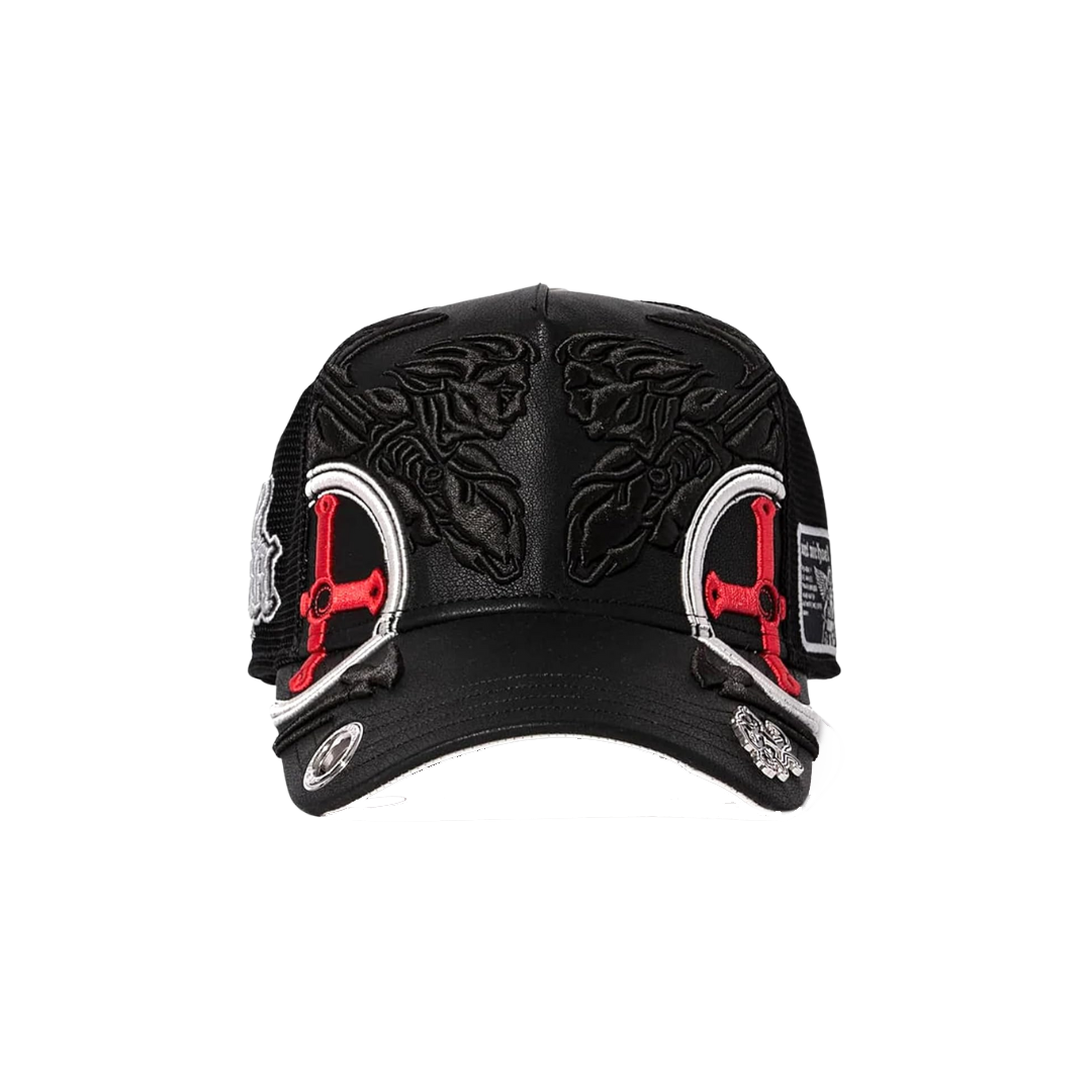 Red Monkey Men's Limited Edition Fashion Trucker Black Cap
