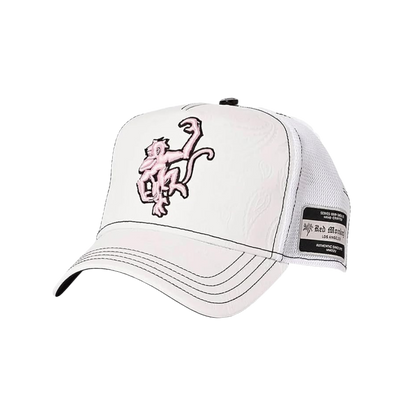 Red Monkey Unisex Fiesta White Cap
