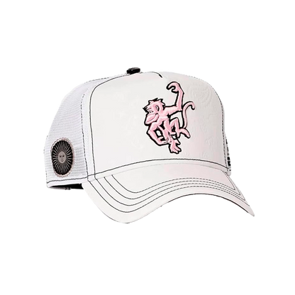Red Monkey Unisex Fiesta White Cap