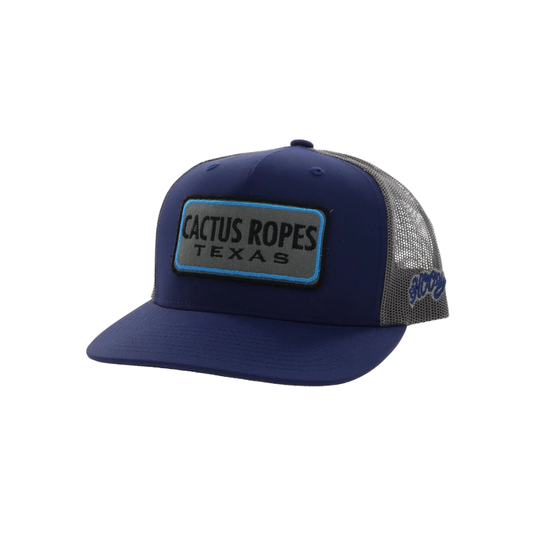 Hooey Men's Cactus Ropes Navy Grey Cap