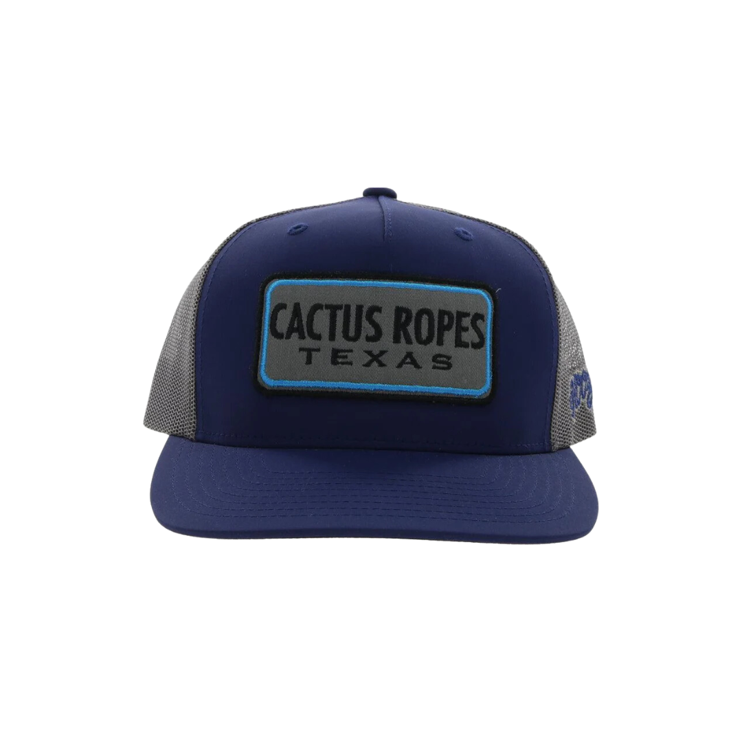 Hooey Men's Cactus Ropes Navy Grey Cap