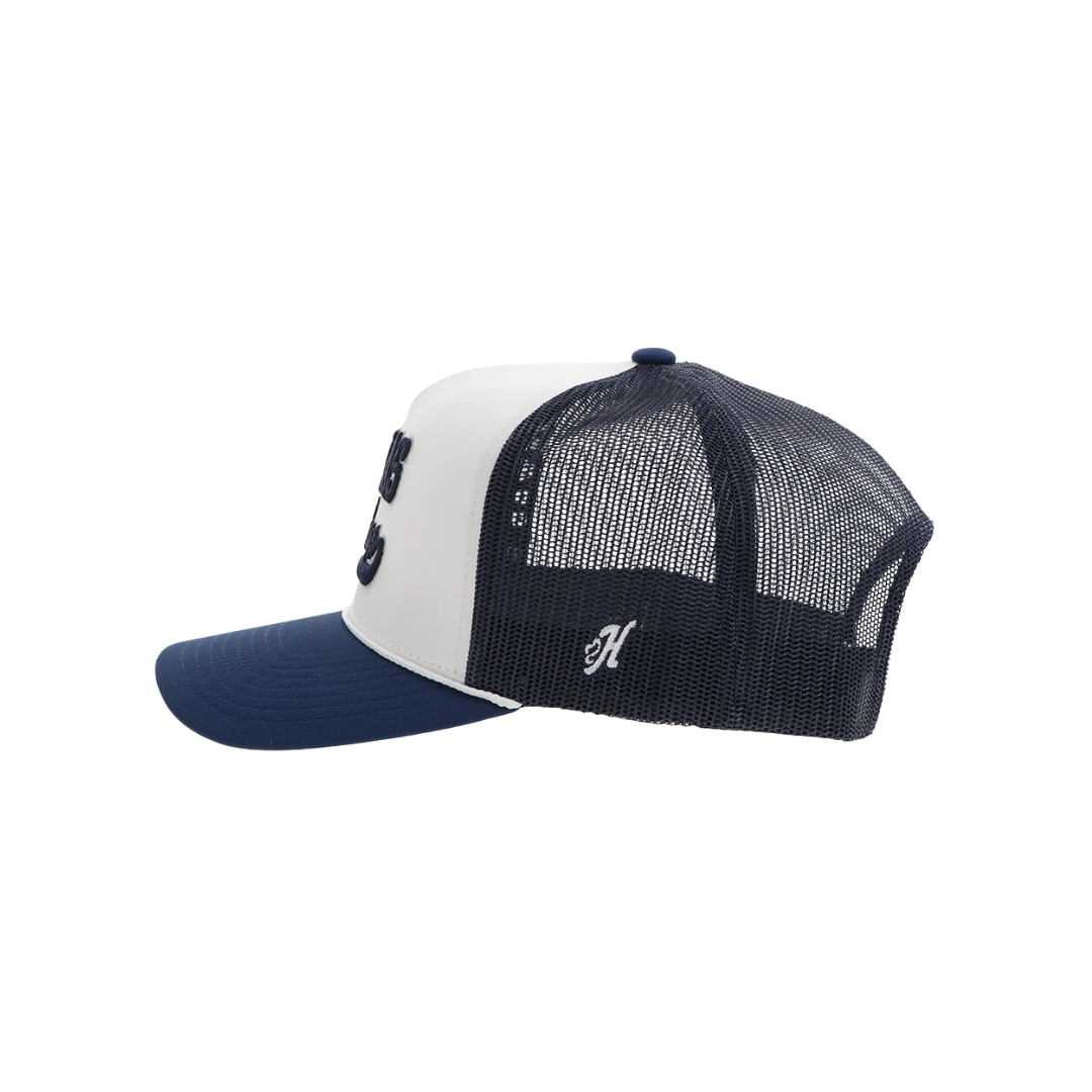 Hooey Men's Dallas Cowboys Script Logo White Navy Cap