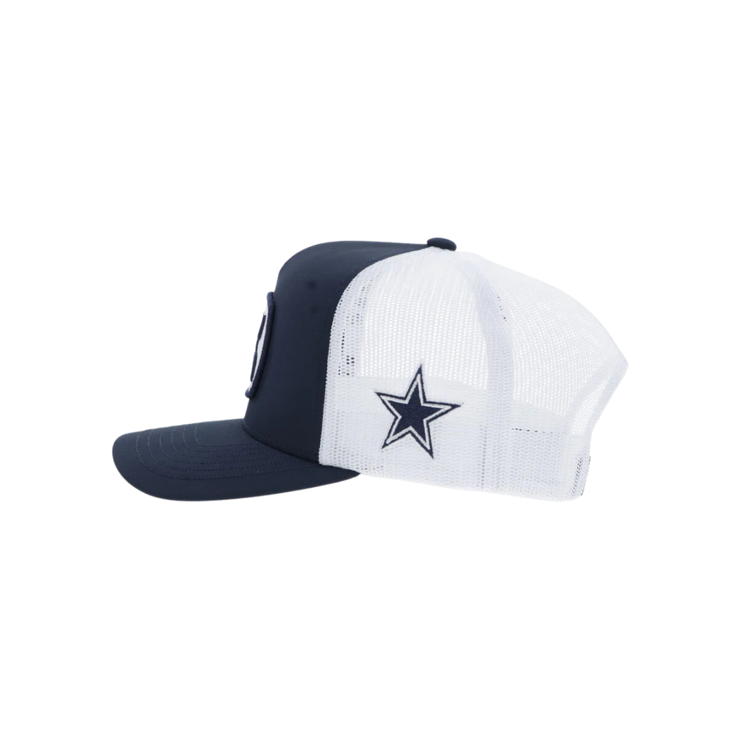 Hooey Men's Dallas Cowboys Hooey Patch Navy White Cap