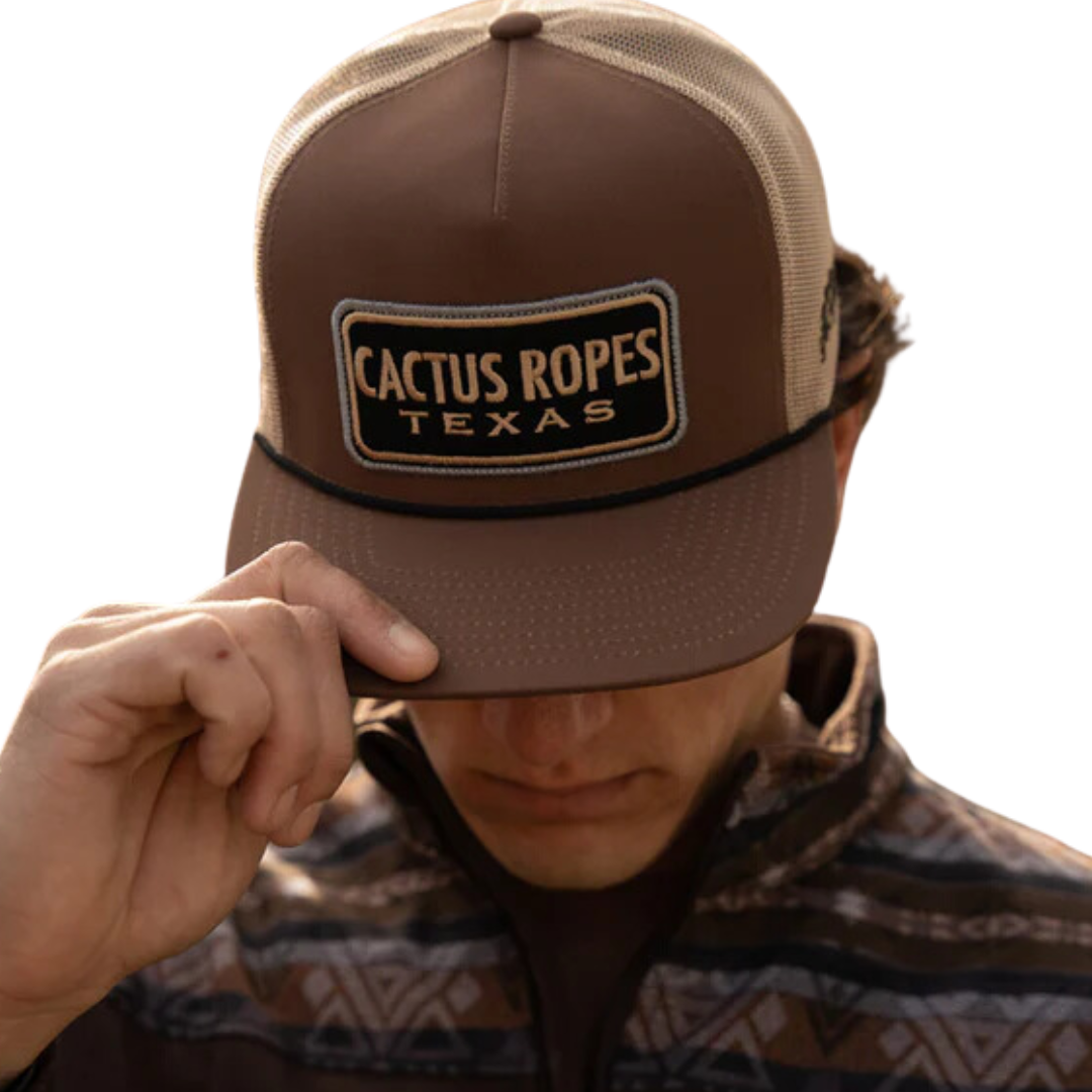 Hooey Men's Cactus Ropes Brown Tan Cap