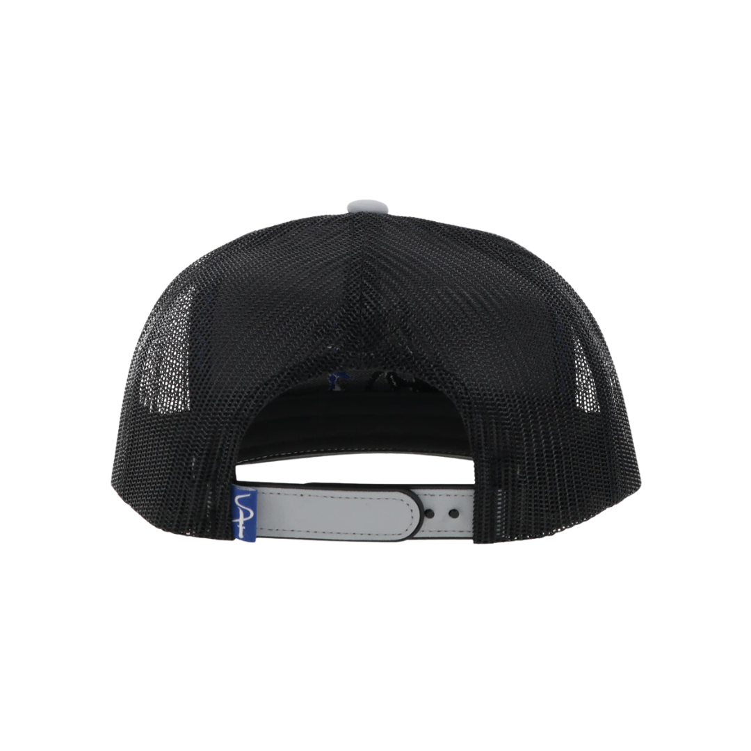 Hooey Men's Sniper Pig Blue Logo Grey Black Cap