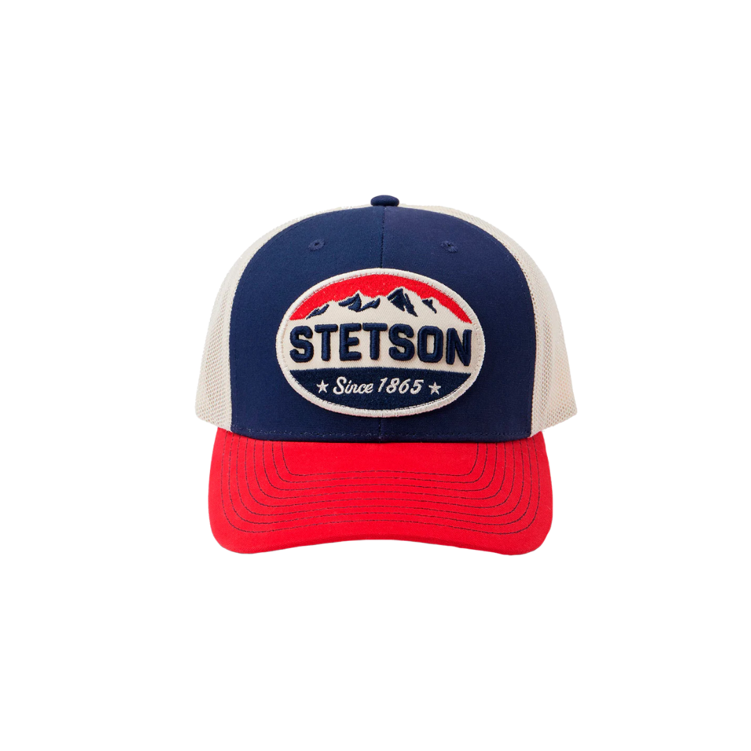 Stetson Men's Mesh Blue And Red Cap