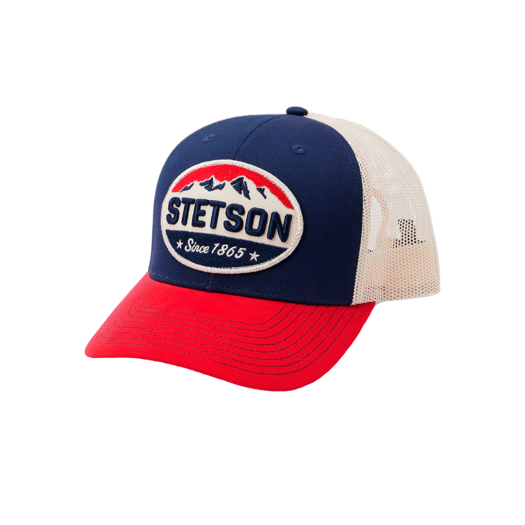 Stetson Men's Mesh Blue And Red Cap