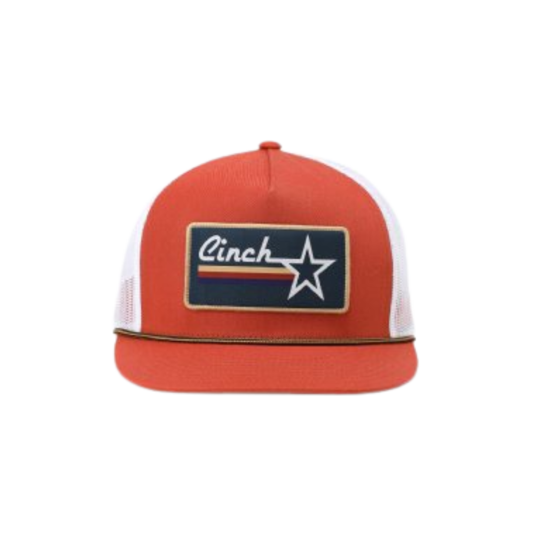 Cinch Men's Trucker Orange Cap