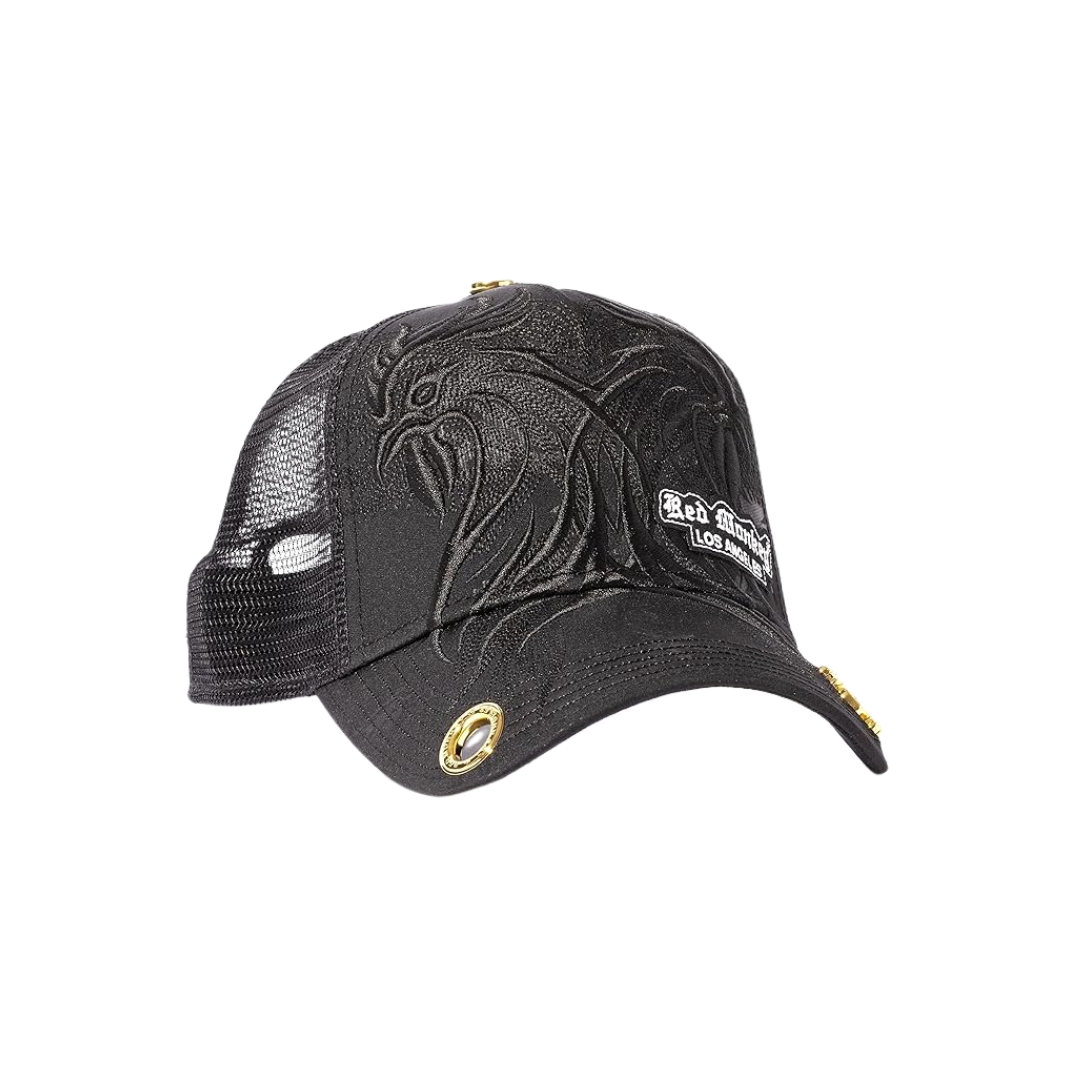 Red Monkey Men's Rooster Midnight Series Black Cap