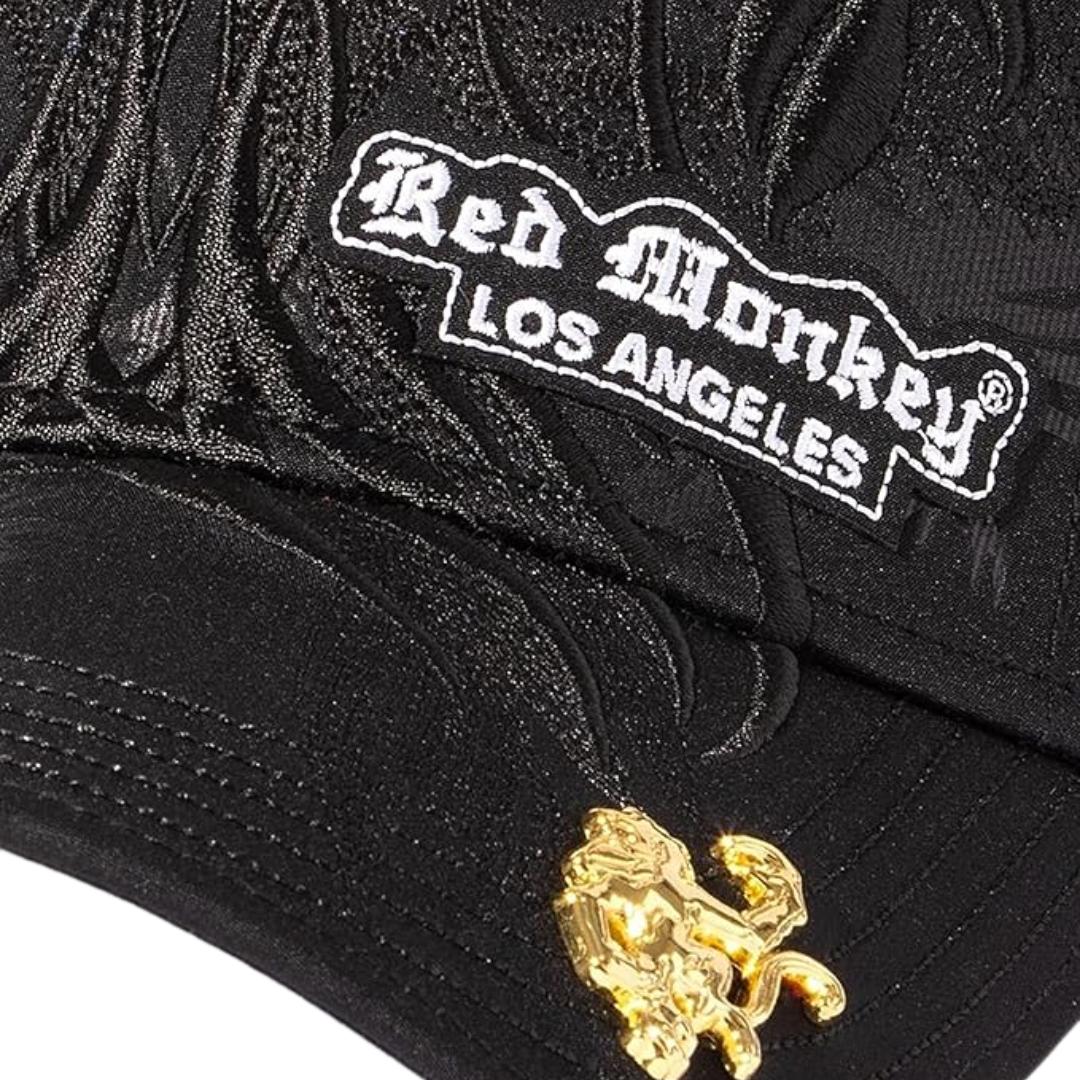 Red Monkey Men's Rooster Midnight Series Black Cap