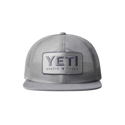 Yeti Austin Texas Mid Pro Flat Brim Mesh Grey Cap