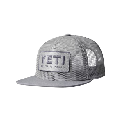 Yeti Austin Texas Mid Pro Flat Brim Mesh Grey Cap