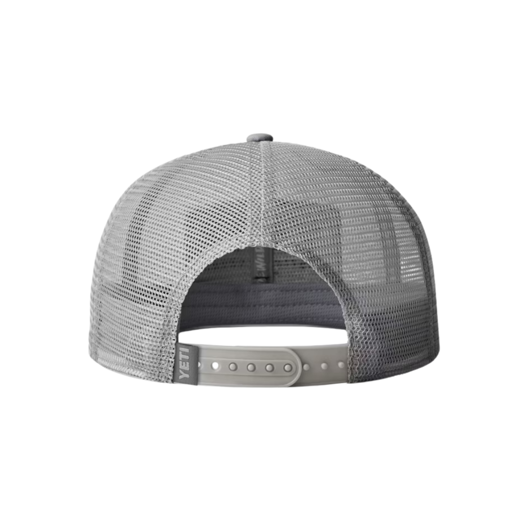 Yeti Austin Texas Mid Pro Flat Brim Mesh Grey Cap