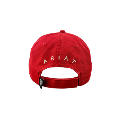 Ariat Women's Lace Overlay Embroidered Red Cap