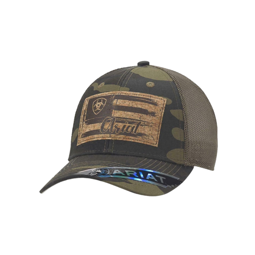 Ariat Women's Cork Parch US Flag Camo Cap