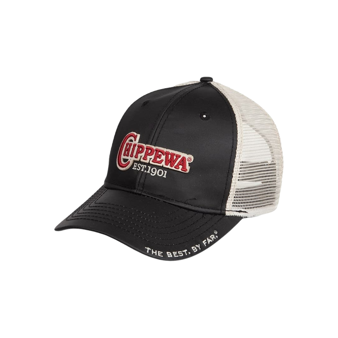 Chippewa Men's Mesh Classic Embroidered Black Cap