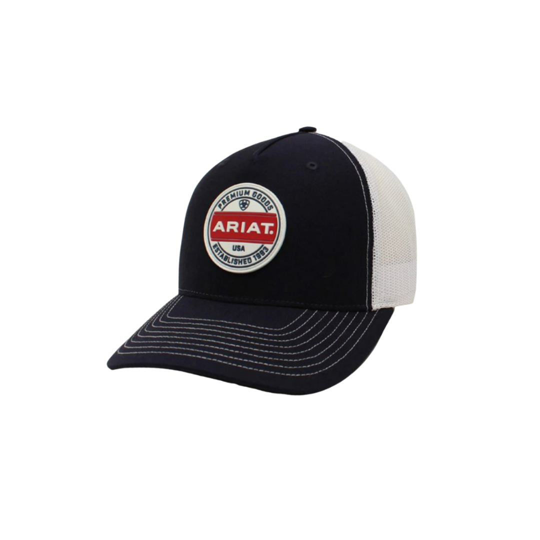 Ariat Men's Rubber Circle Logo Navy Cap