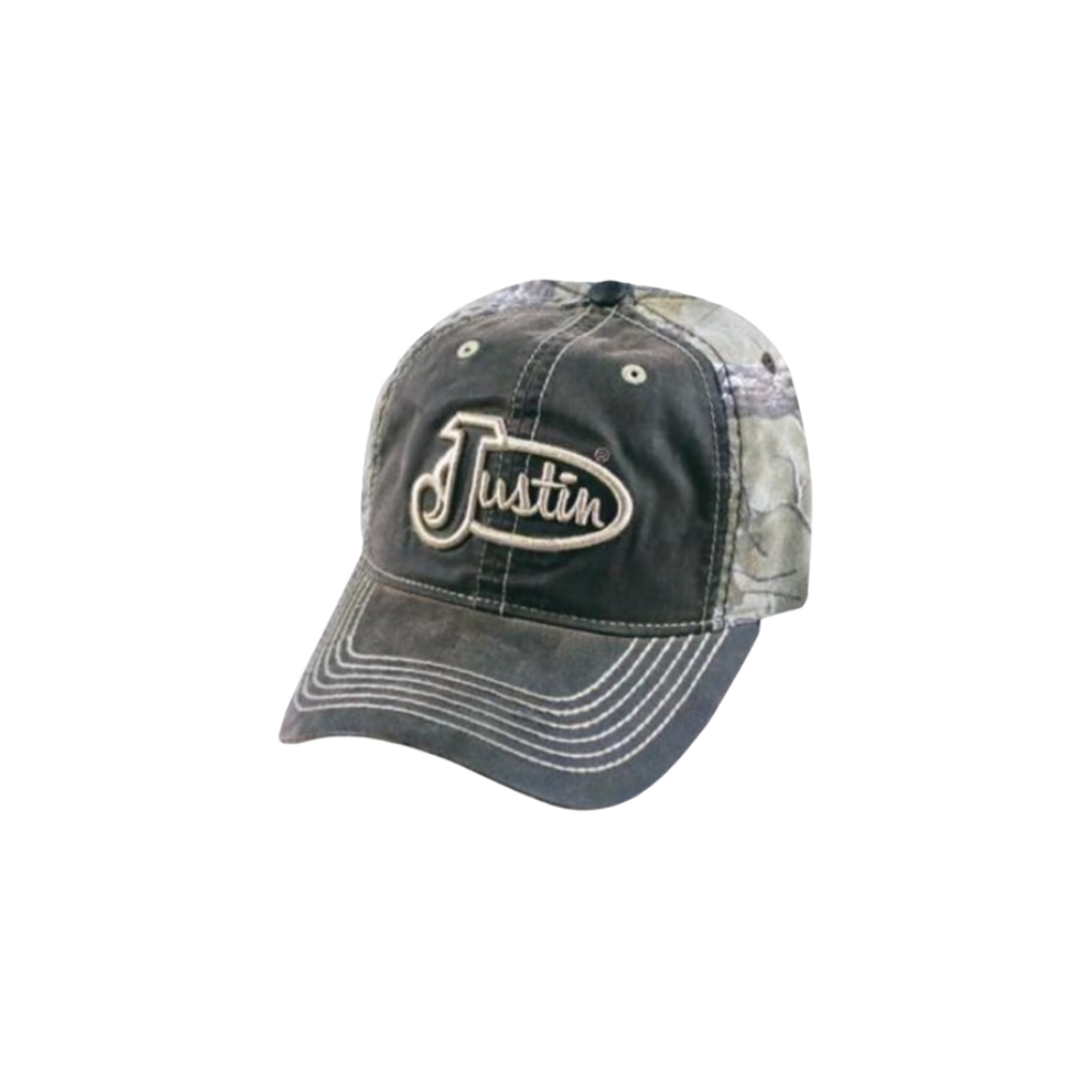 Justin Men's Embroidered Camo Cap