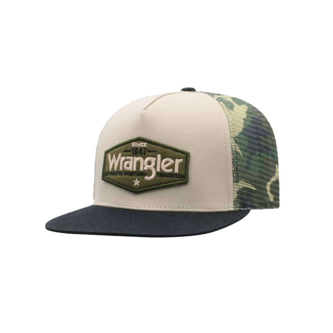 John Deere Men's 6 Panel Twill Mesh Camo Cap
