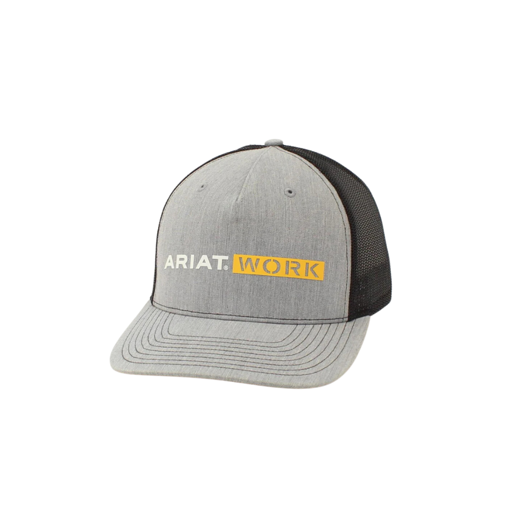 Ariat Men's Mesh Work Patch Grey Cap