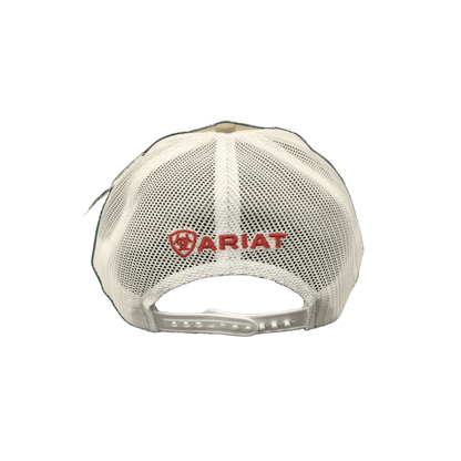 Ariat Men's Oil Rig Usa Flag Mesh Tan Cap