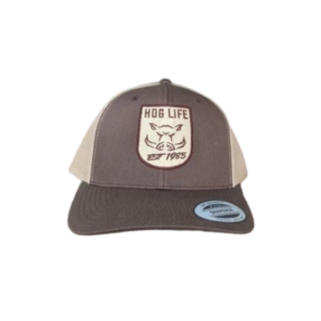 Hog Life Men's Est 1985 Browning Light Brown Cap