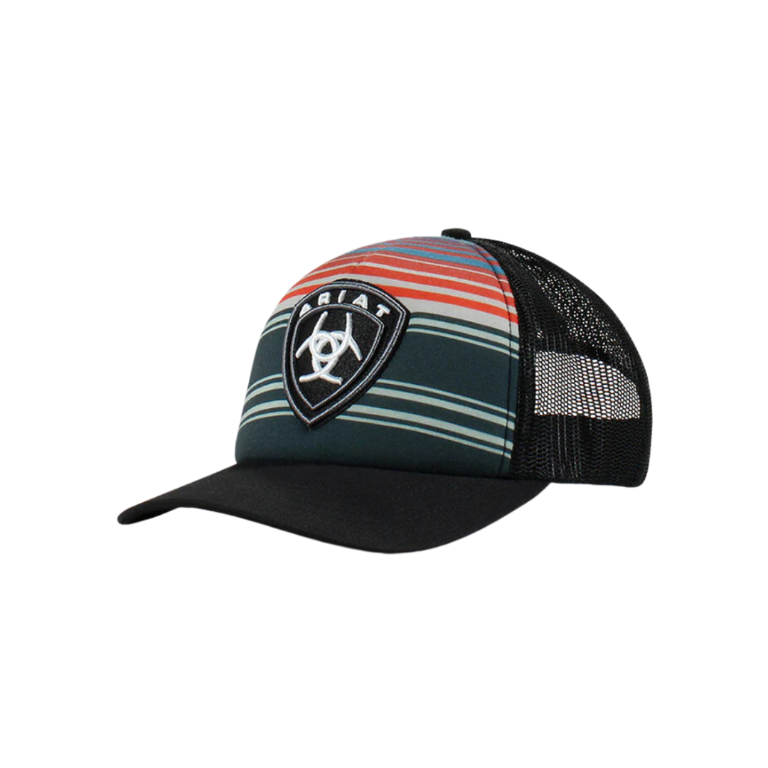 Ariat Men's Horizontal Striped Mesh Multicolor Cap