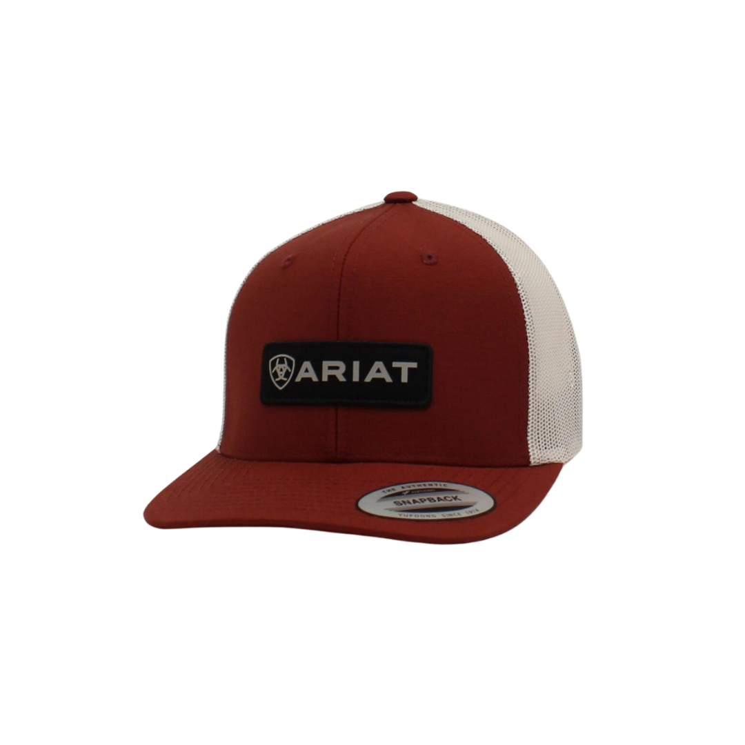 Ariat Men's Patch Baseball Red Cap