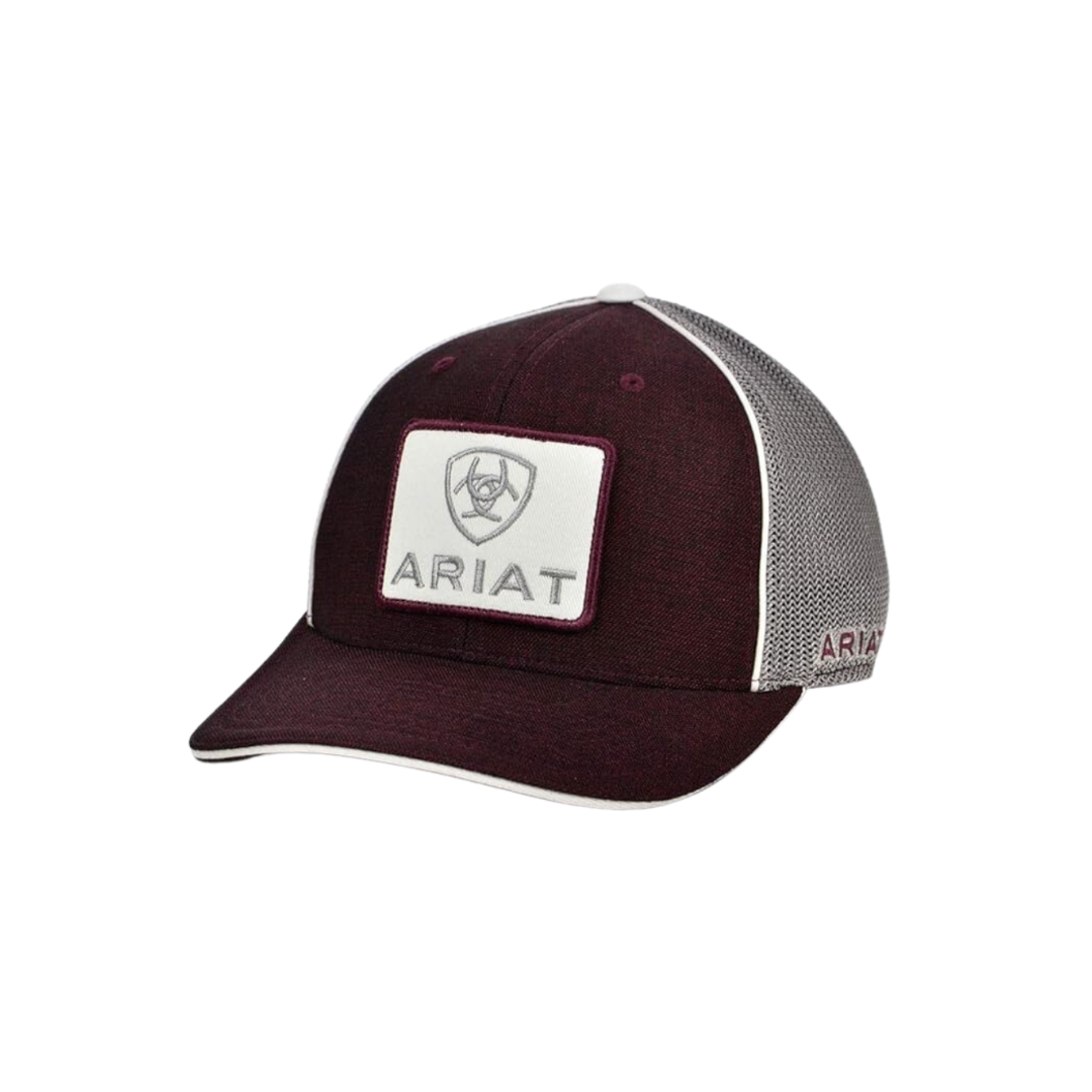 Ariat Men's Trucker Mesh Logo Patch Red Cap