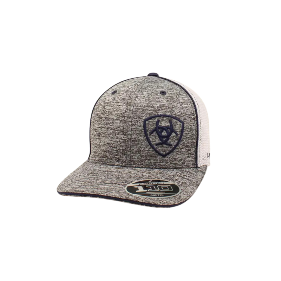 Ariat Men's 110 Flex Fit Mesh Grey Cap