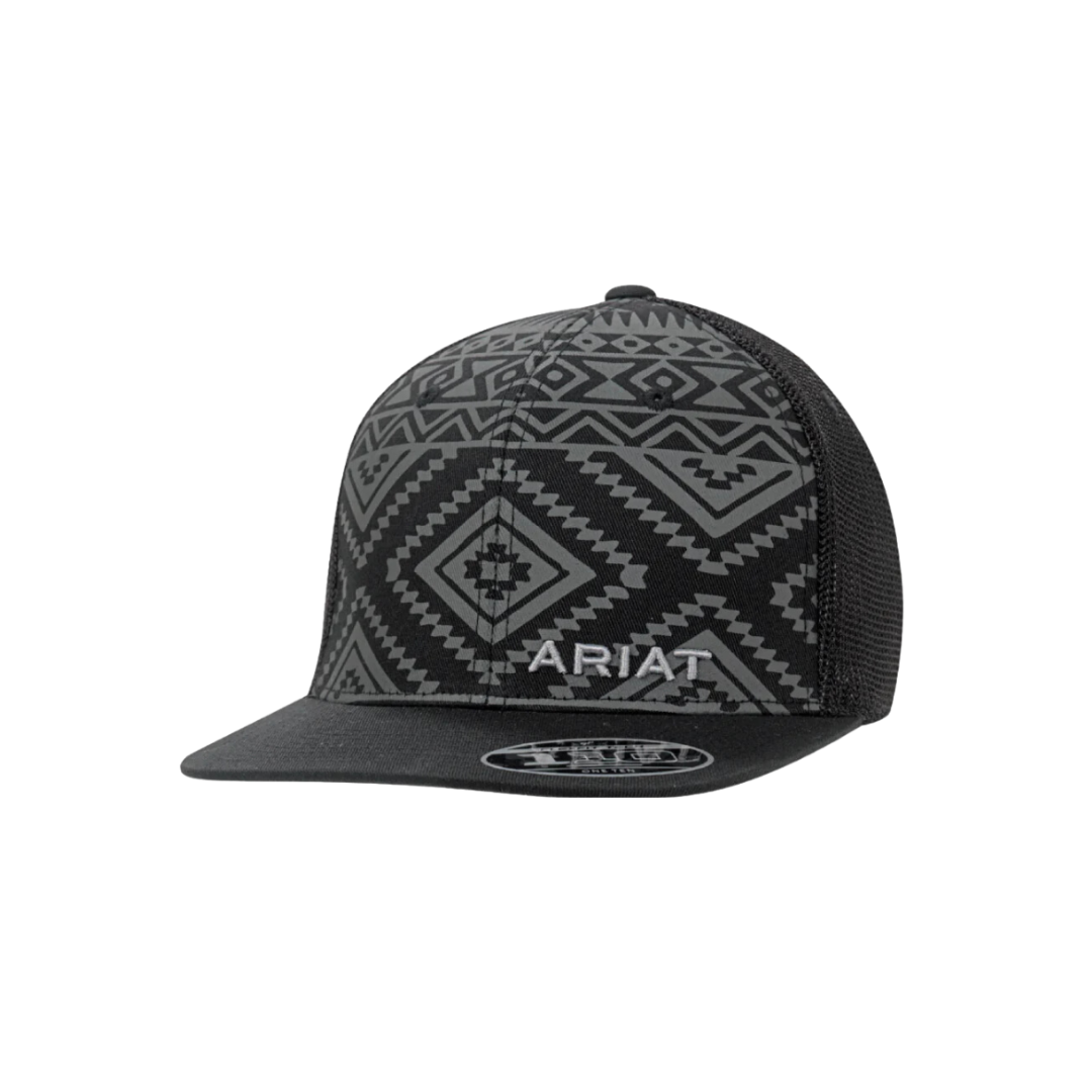 Ariat Men's Flex Fit 110 Aztec Mesh Black Cap