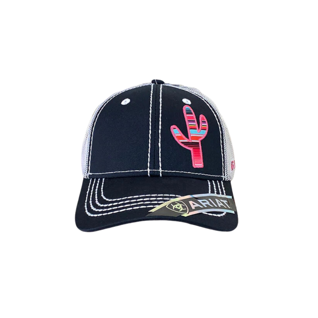 Ariat Unisex Cactus Design Mesh Navy Cap