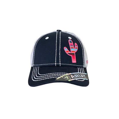 Ariat Unisex Cactus Design Mesh Navy Cap