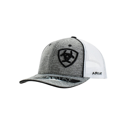 Ariat Youth Unisex Mesh Signature Grey Cap