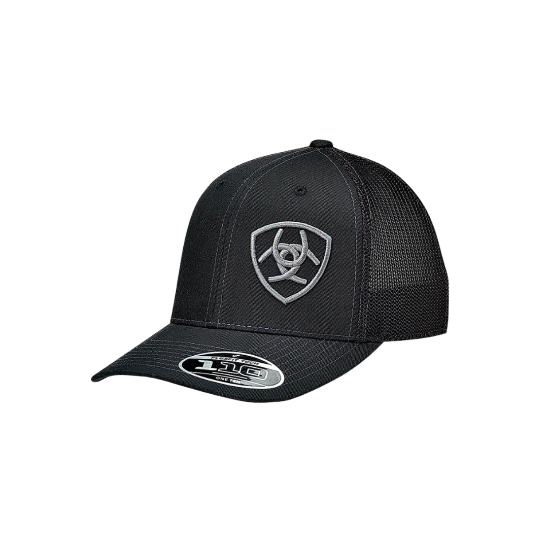 Ariat Men's Mesh Logo Embroidered Black Cap
